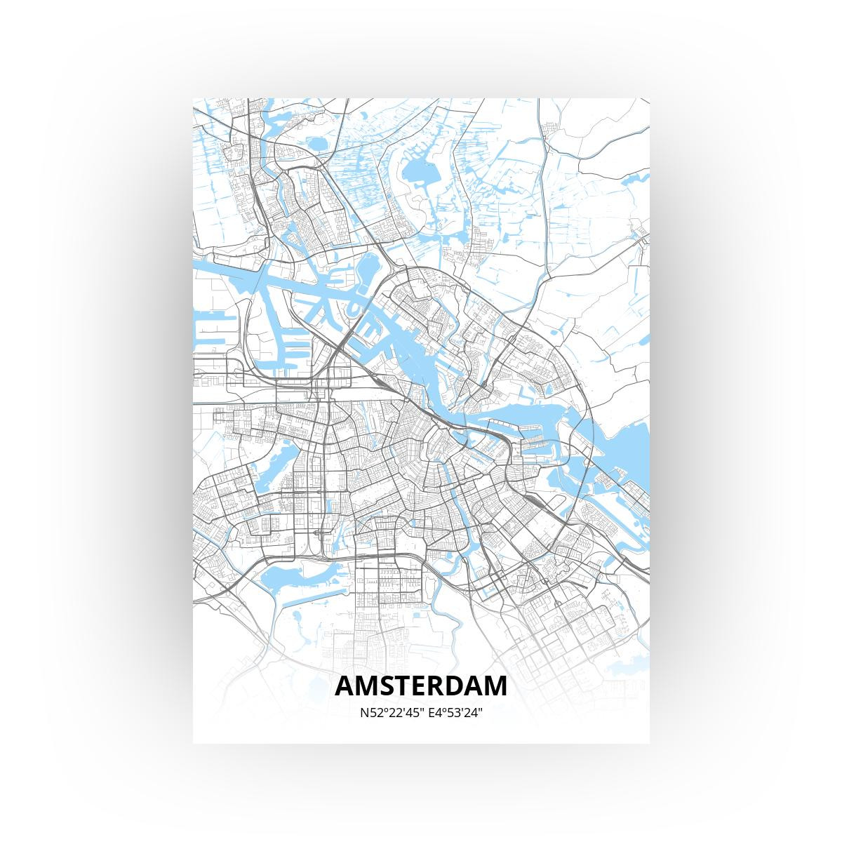 Amsterdam poster - Zelf aan te passen!