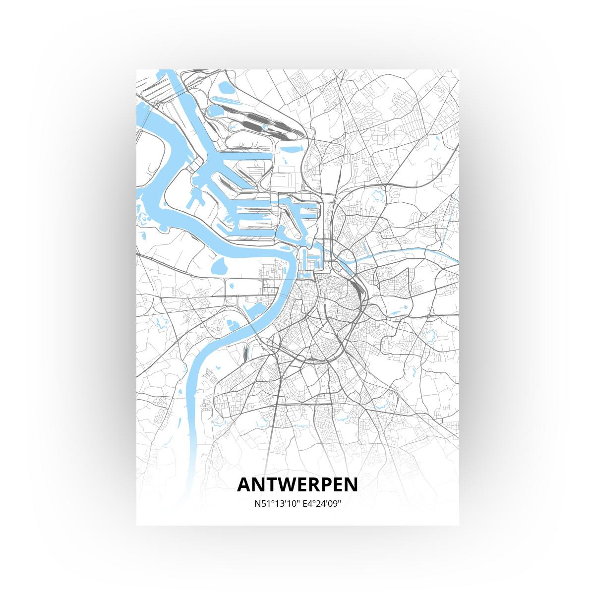 Antwerpen poster - Zelf aan te passen!