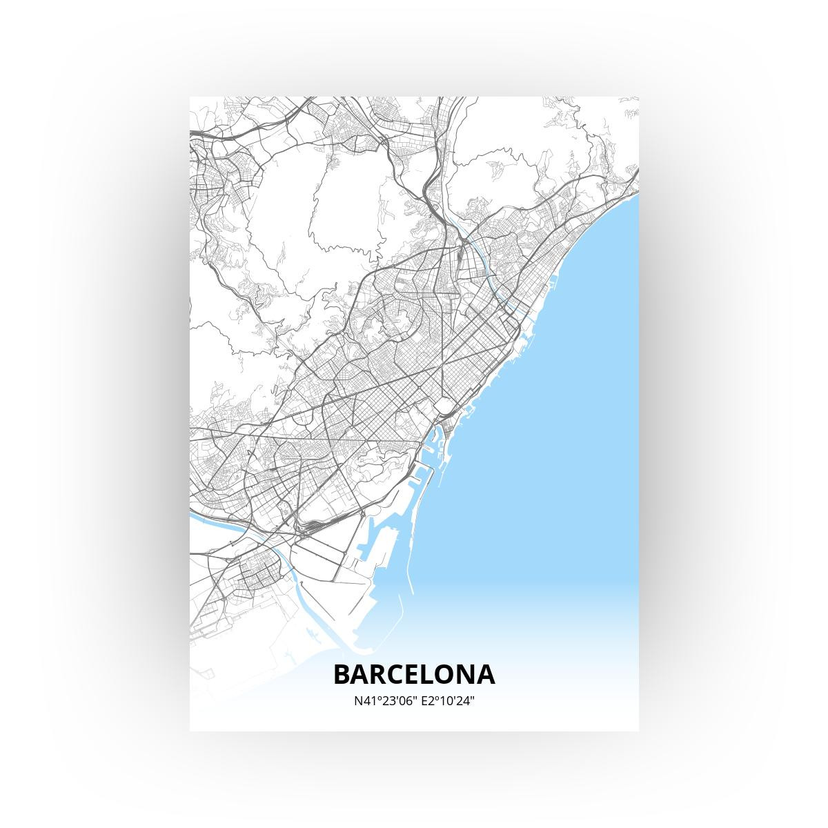 Barcelona poster - Zelf aan te passen!