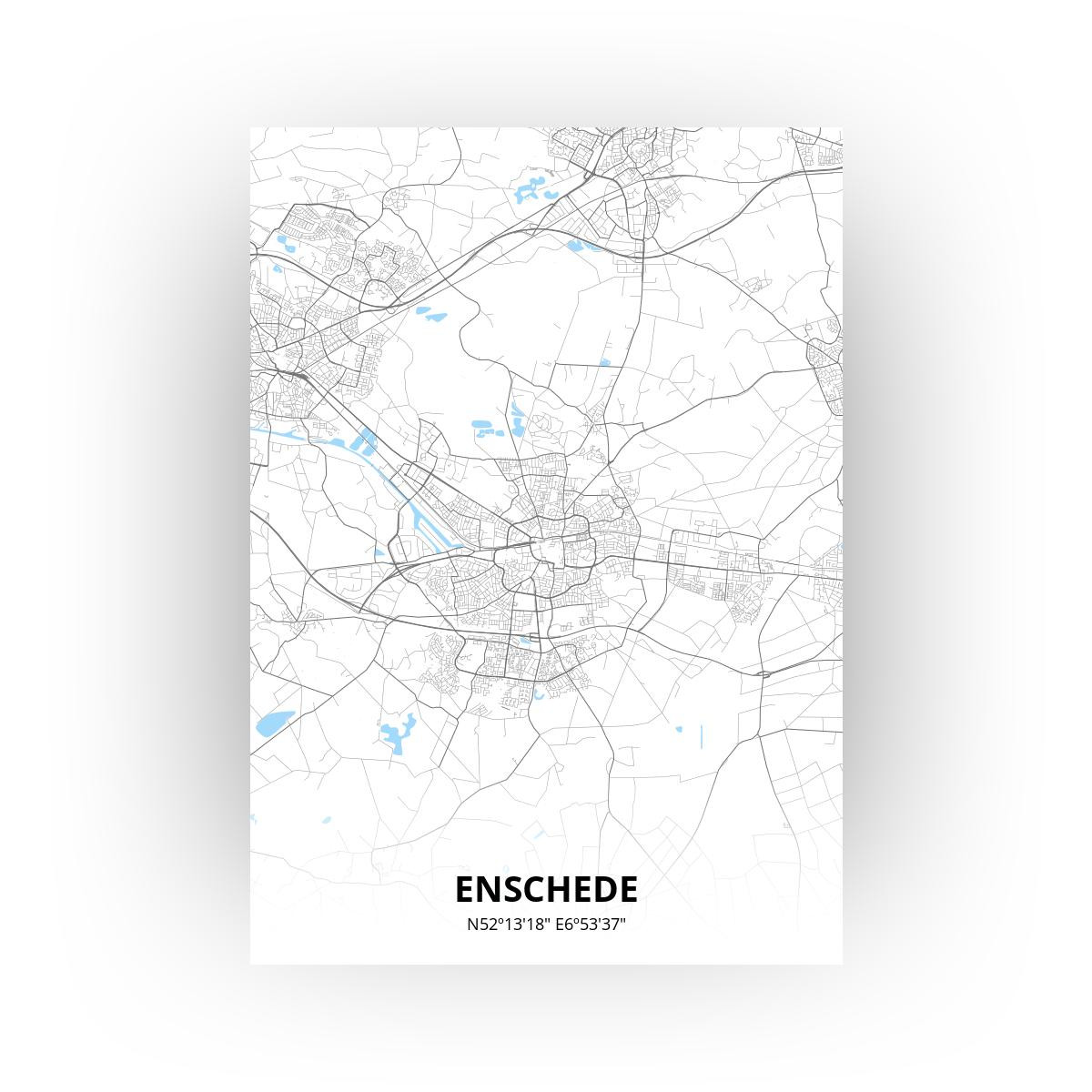 Enschede poster - Zelf aan te passen!