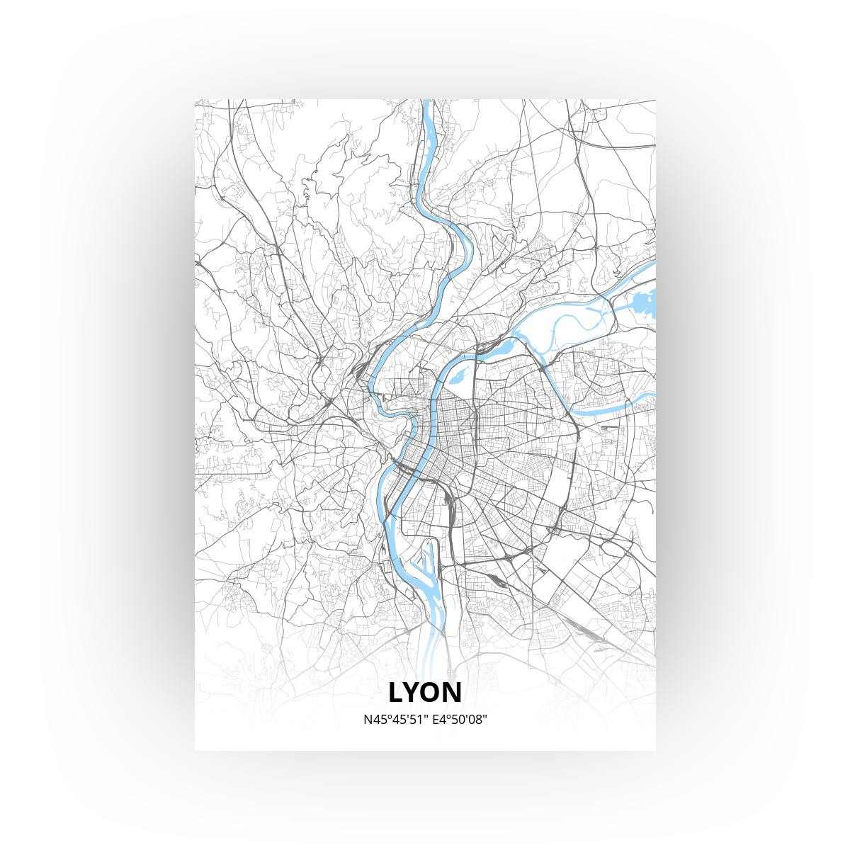 Lyon poster - Zelf aan te passen!