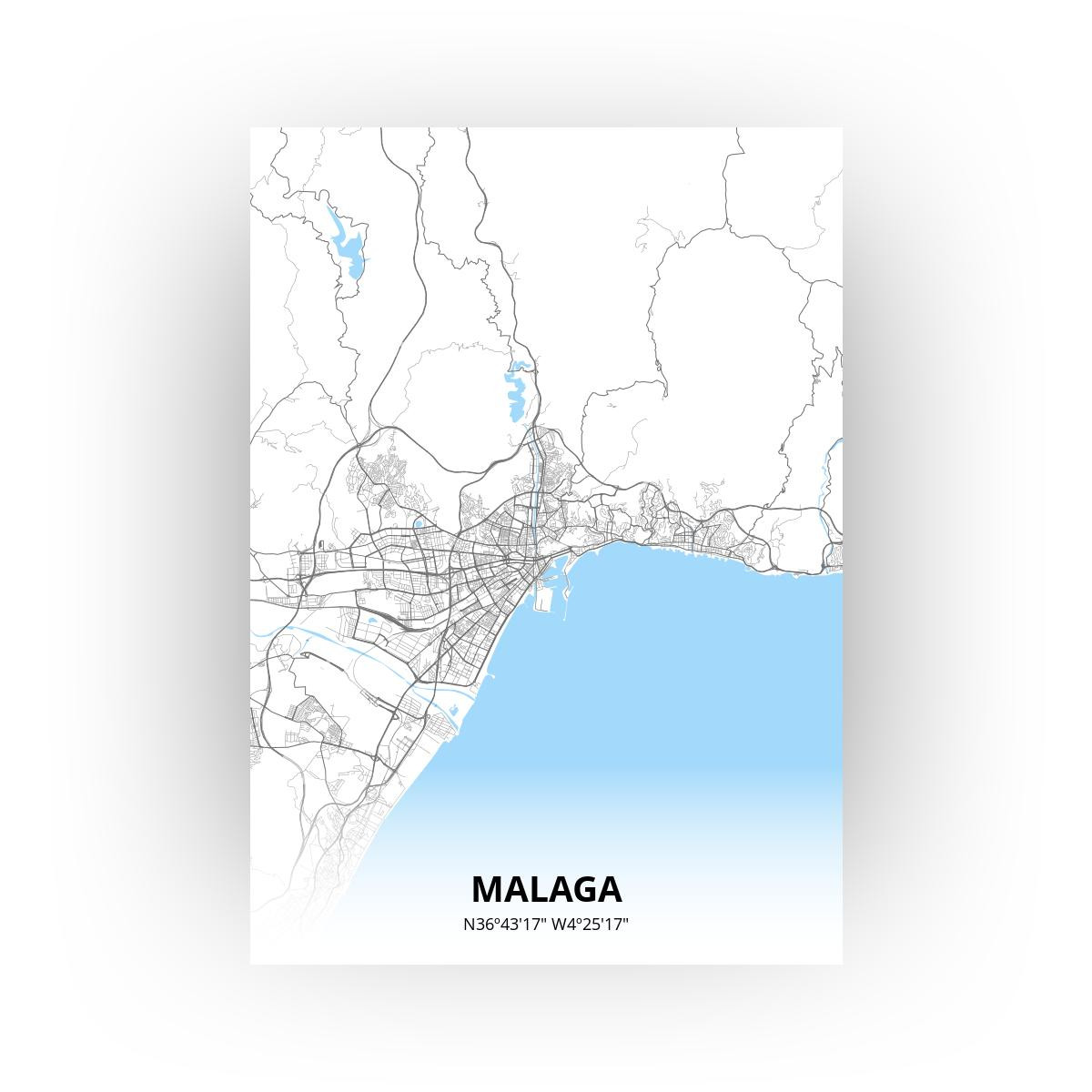 Malaga poster - Zelf aan te passen!