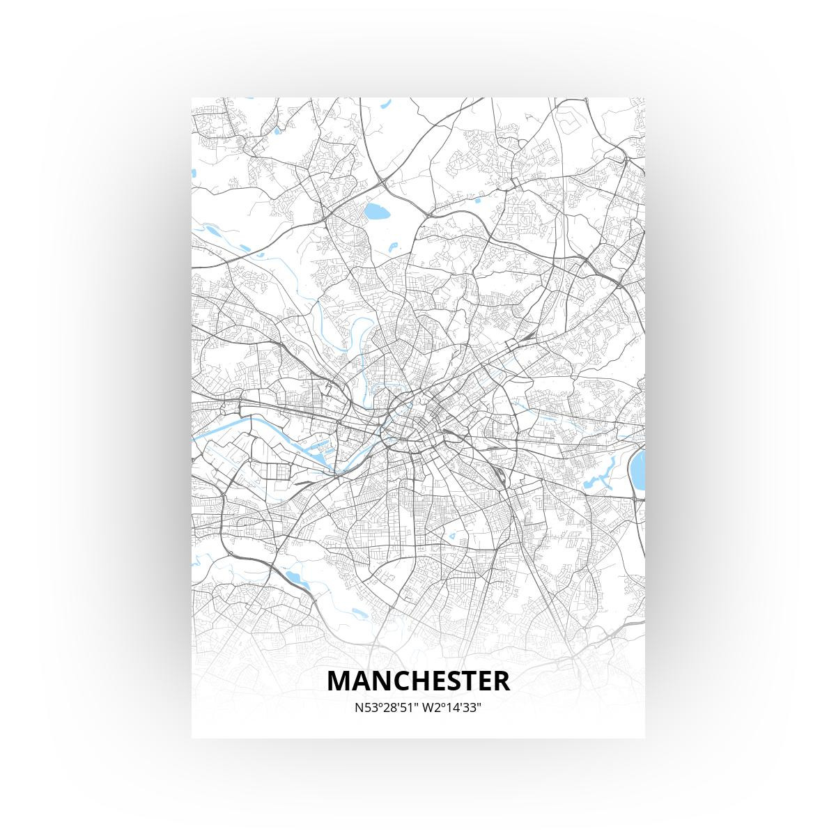 Manchester poster - Zelf aan te passen!