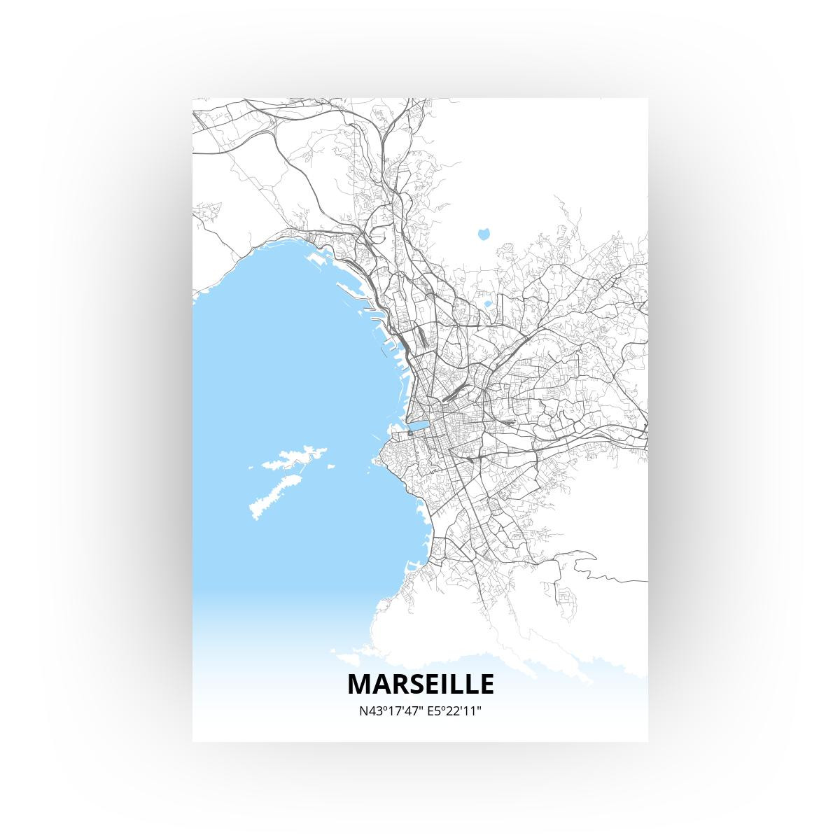 Marseille poster - Zelf aan te passen!