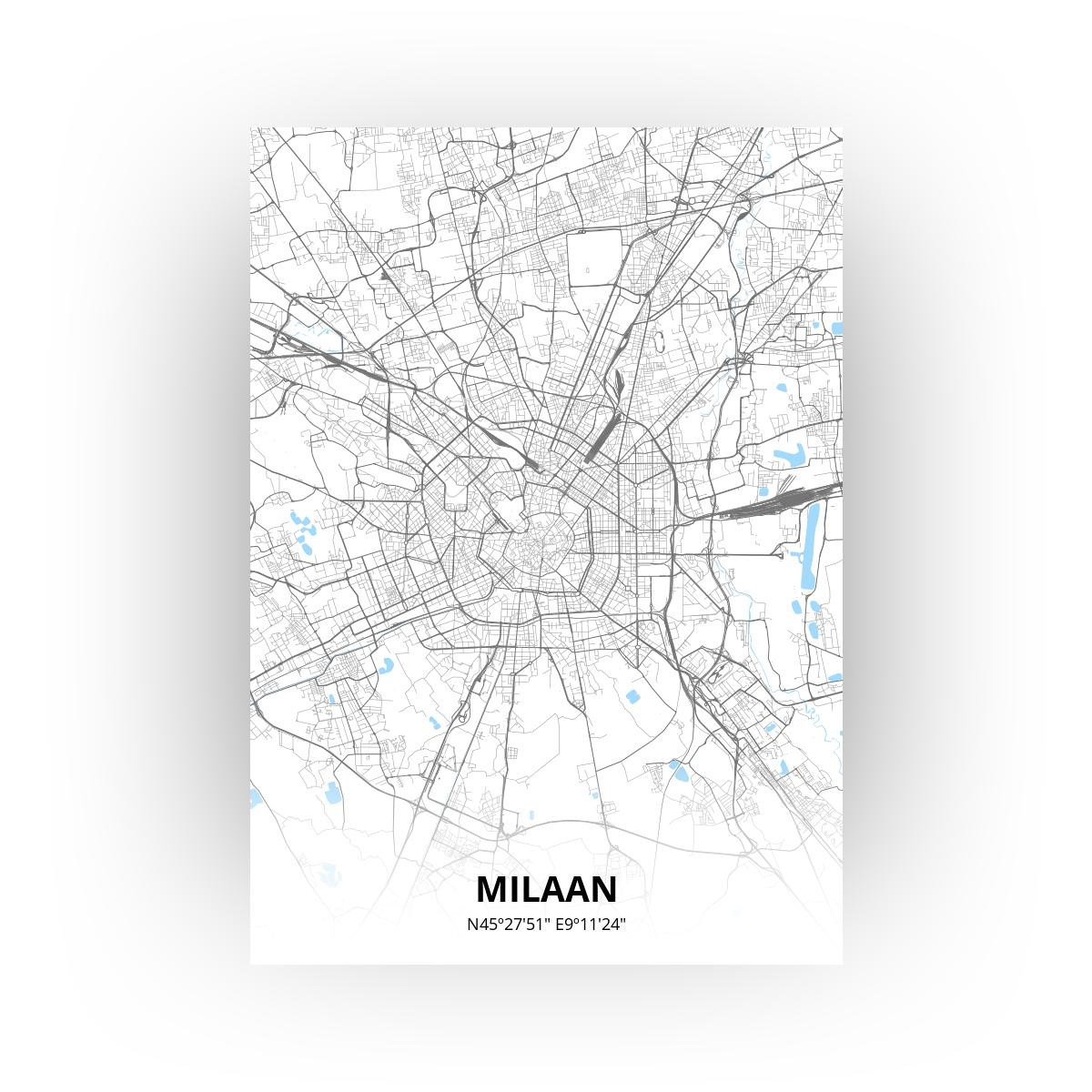 Milaan poster - Zelf aan te passen!
