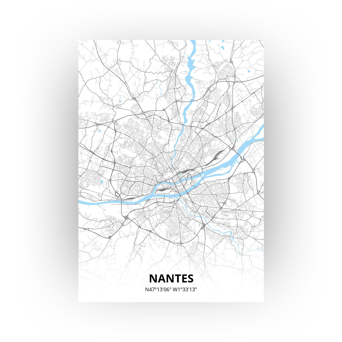 Nantes poster - Zelf aan te passen!