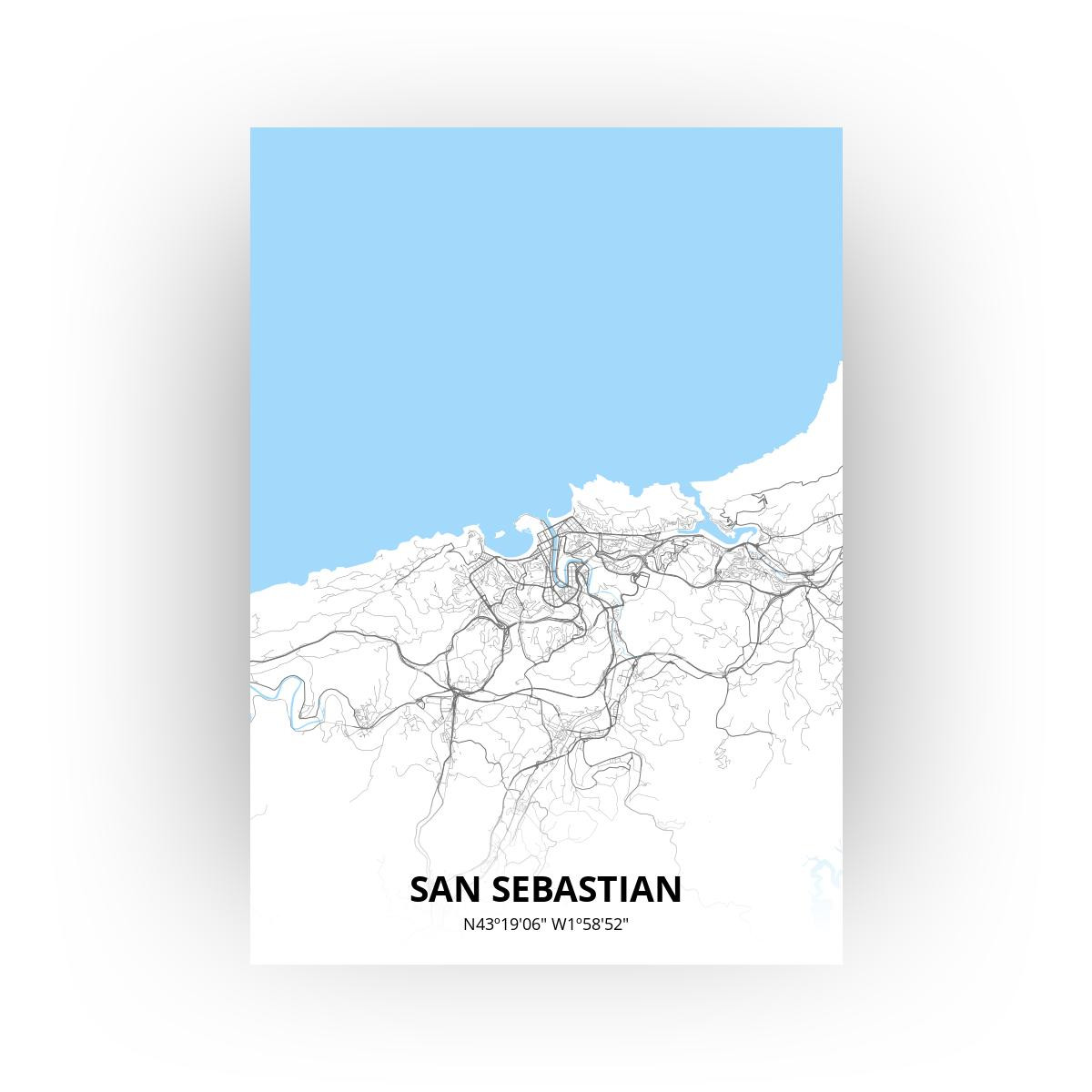 San Sebastian poster - Zelf aan te passen!