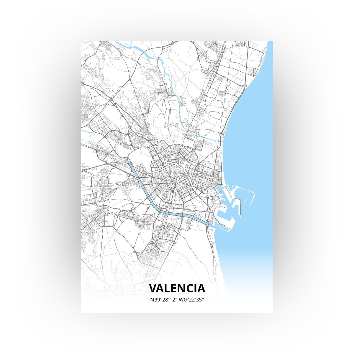Valencia poster - Zelf aan te passen!