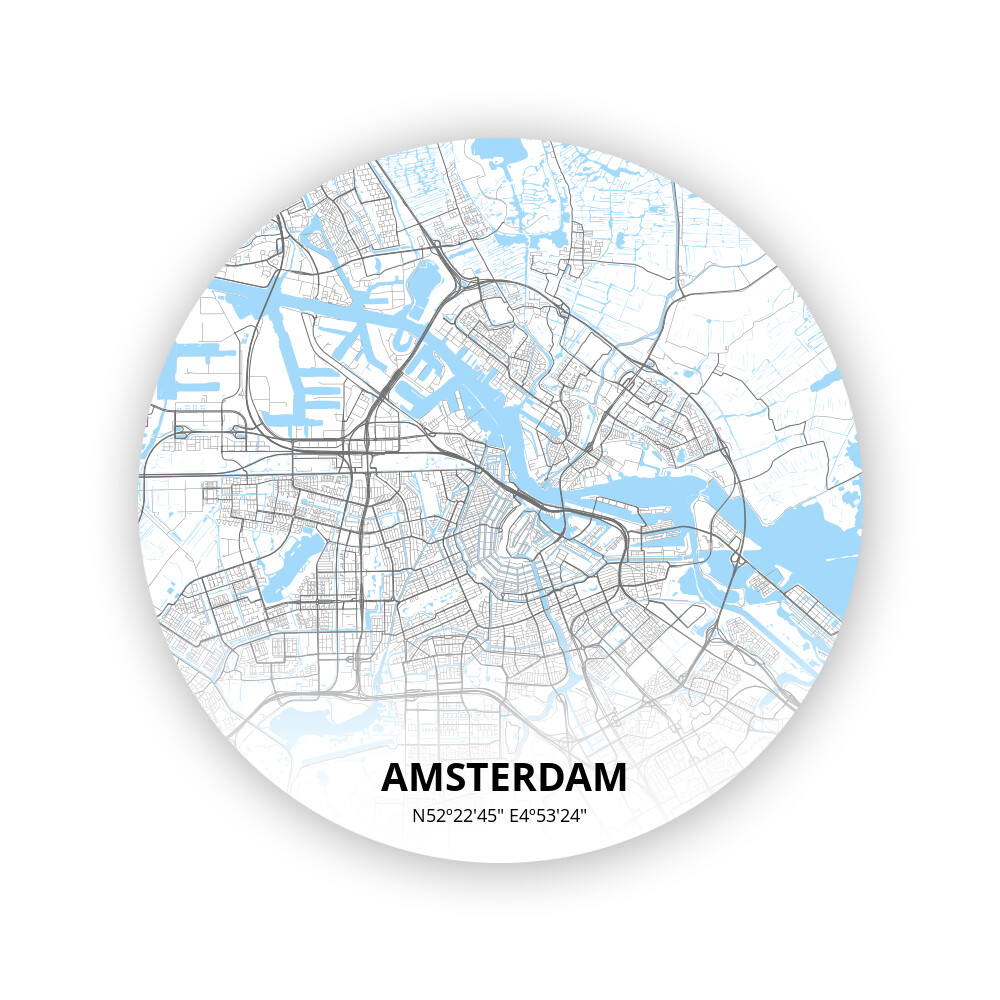 Cirkel poster van Amsterdam
