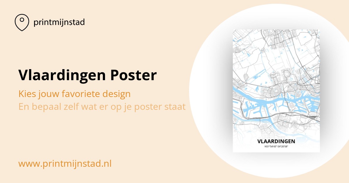 Poster van Vlaardingen Printmijnstad 📍