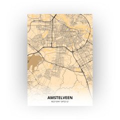 Amstelveen print - Antiek stijl