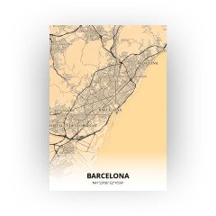 Barcelona print - Antiek stijl