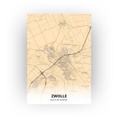 Zwolle print - Antiek stijl