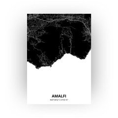 Amalfi print - Zwart stijl