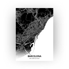 Barcelona print - Zwart stijl