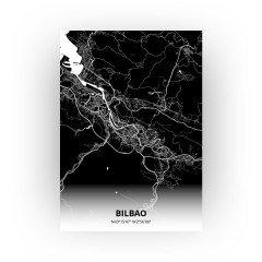 Bilbao print - Zwart stijl
