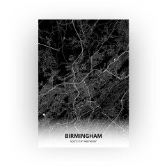 Birmingham print - Zwart stijl