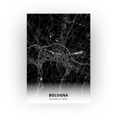 Bologna print - Zwart stijl