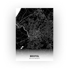 Bristol print - Zwart stijl