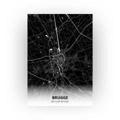 Brugge print - Zwart stijl