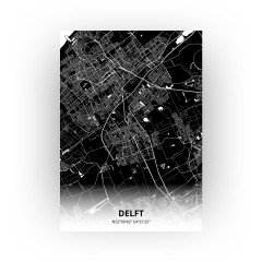 Delft print - Zwart stijl