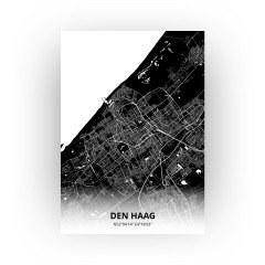 Den Haag print - Zwart stijl