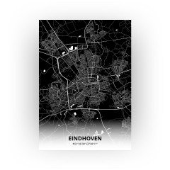 Eindhoven print - Zwart stijl