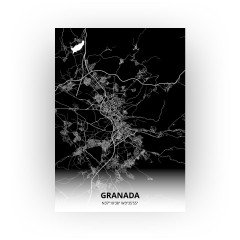 Granada print - Zwart stijl