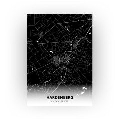 Hardenberg print - Zwart stijl