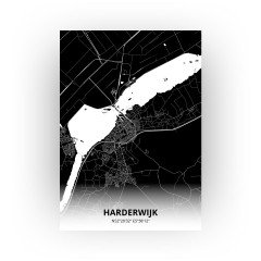 Harderwijk print - Zwart stijl