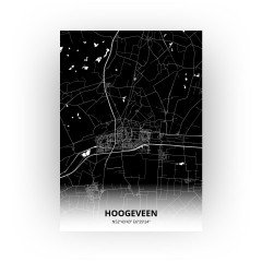 Hoogeveen print - Zwart stijl