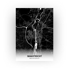 Maastricht print - Zwart stijl