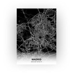Madrid print - Zwart stijl