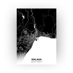 Malaga print - Zwart stijl