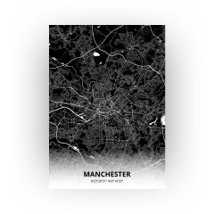 Manchester print - Zwart stijl