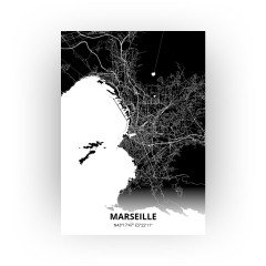 Marseille print - Zwart stijl