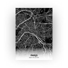 Parijs print - Zwart stijl