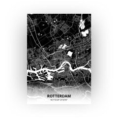 Rotterdam print - Zwart stijl