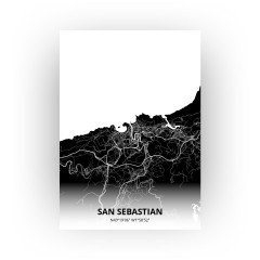 San Sebastian print - Zwart stijl