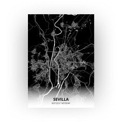 Sevilla print - Zwart stijl