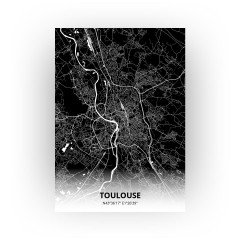 Toulouse print - Zwart stijl