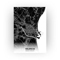 Valencia print - Zwart stijl