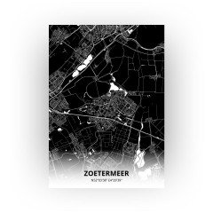 Zoetermeer print - Zwart stijl