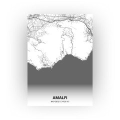 Amalfi print - Zwart Wit stijl