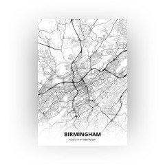 Birmingham print - Zwart Wit stijl