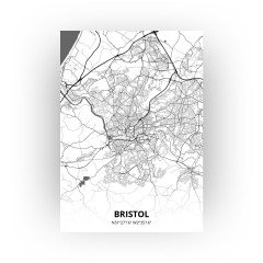 Bristol print - Zwart Wit stijl