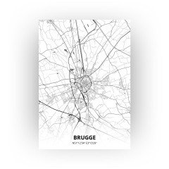 Brugge print - Zwart Wit stijl