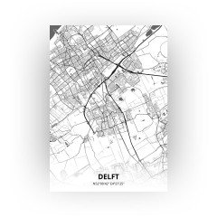 Delft print - Zwart Wit stijl