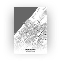 Den Haag print - Zwart Wit stijl
