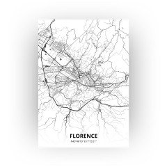 florence print - Zwart Wit stijl